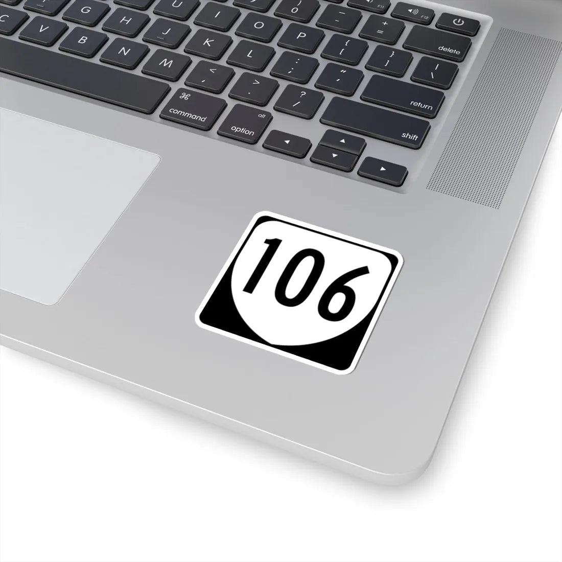 Virginia 106 1980 (Virginia) (Road Sign) STICKER Vinyl Kiss-Cut Decal - The Sticker Space