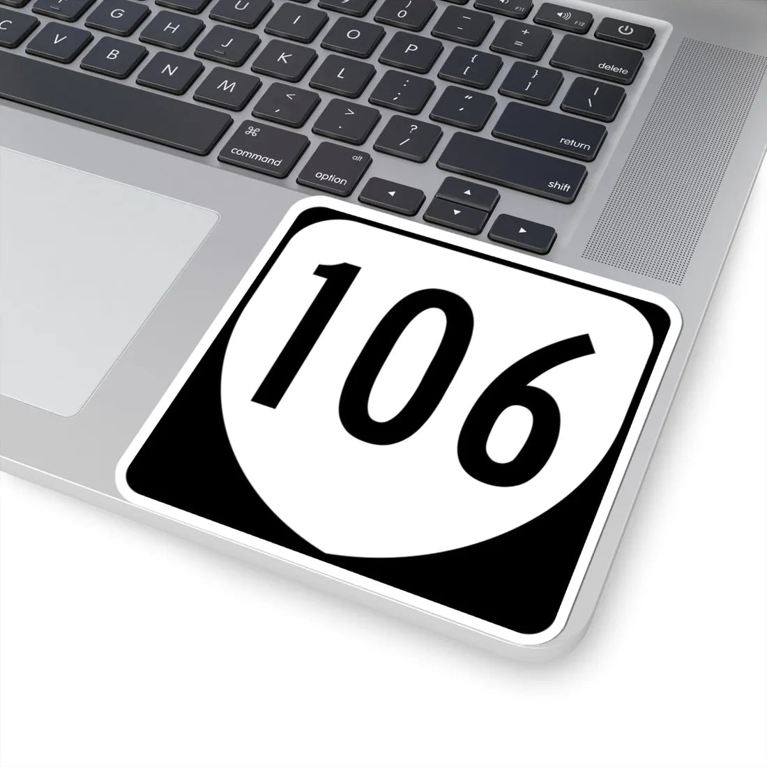 Virginia 106 1980 (Virginia) (Road Sign) STICKER Vinyl Kiss-Cut Decal - The Sticker Space