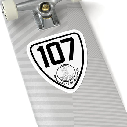 Virginia 107 1924 (Virginia) (Road Sign) STICKER Vinyl Kiss-Cut Decal - The Sticker Space