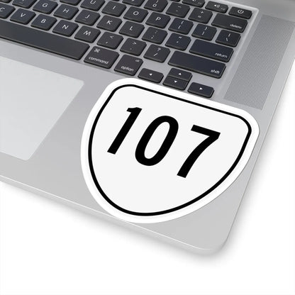Virginia 107 1956 (Virginia) (Road Sign) STICKER Vinyl Kiss-Cut Decal - The Sticker Space