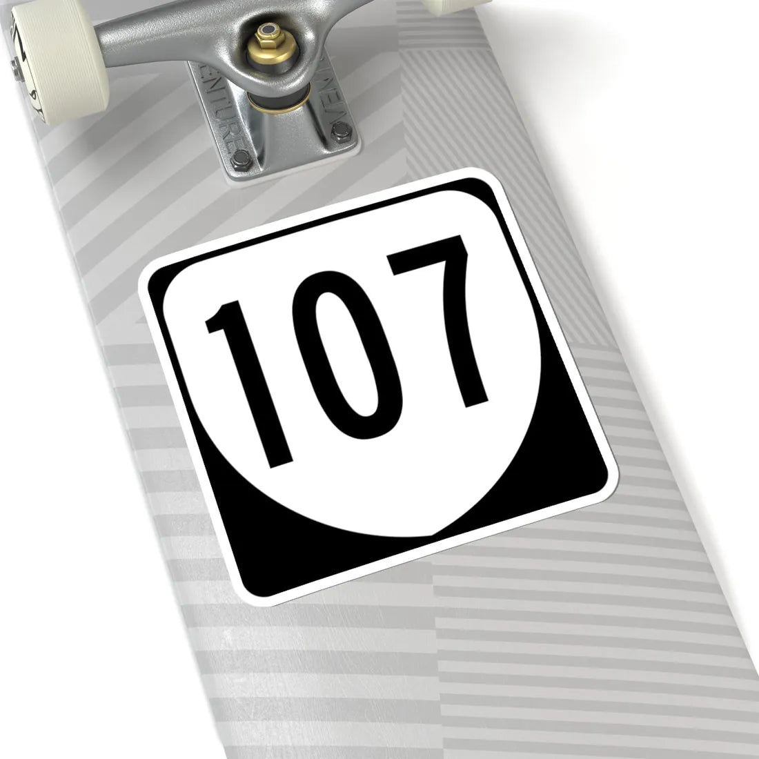 Virginia 107 1980 (Virginia) (Road Sign) STICKER Vinyl Kiss-Cut Decal - The Sticker Space