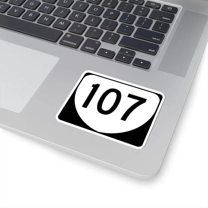 Virginia 107 (Virginia) (Road Sign) STICKER Vinyl Kiss-Cut Decal - The Sticker Space