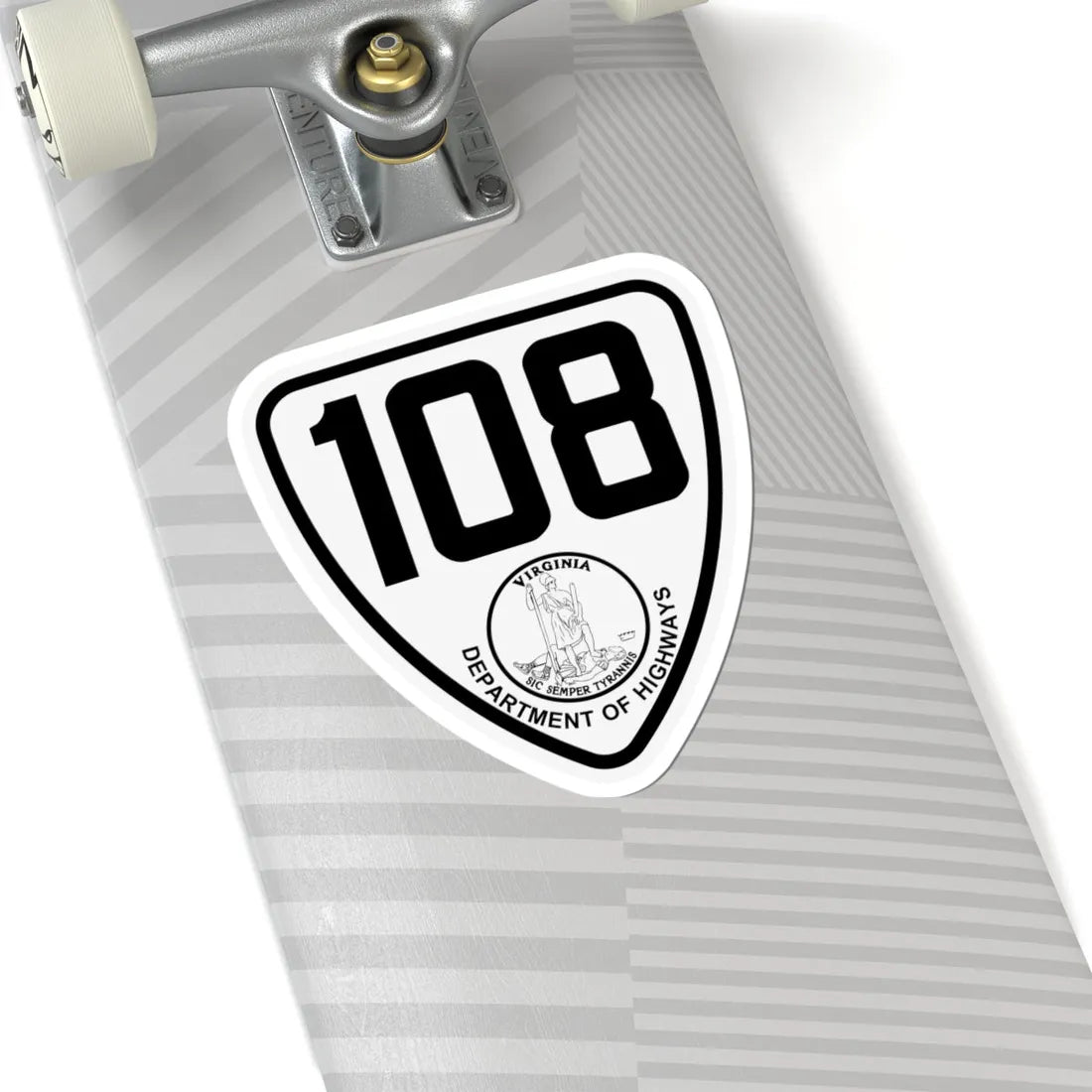 Virginia 108 1924 (Virginia) (Road Sign) STICKER Vinyl Kiss-Cut Decal - The Sticker Space