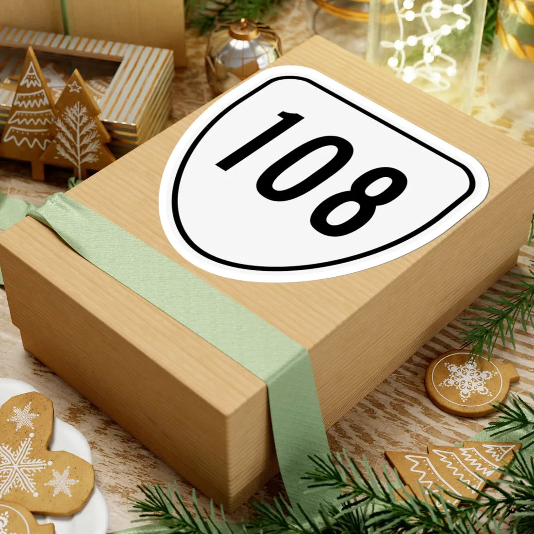 Virginia 108 1956 (Virginia) (Road Sign) STICKER Vinyl Kiss-Cut Decal - The Sticker Space