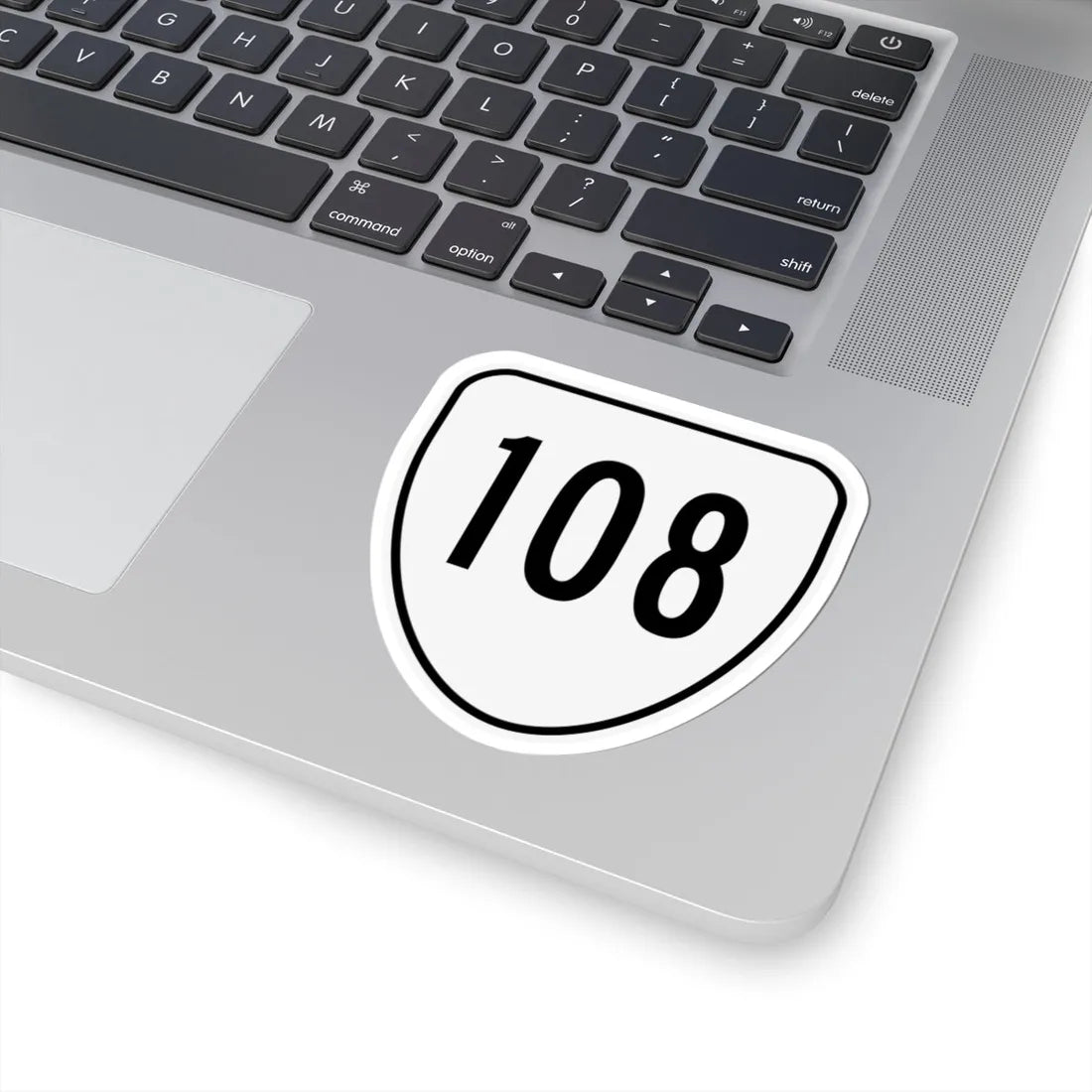 Virginia 108 1956 (Virginia) (Road Sign) STICKER Vinyl Kiss-Cut Decal - The Sticker Space