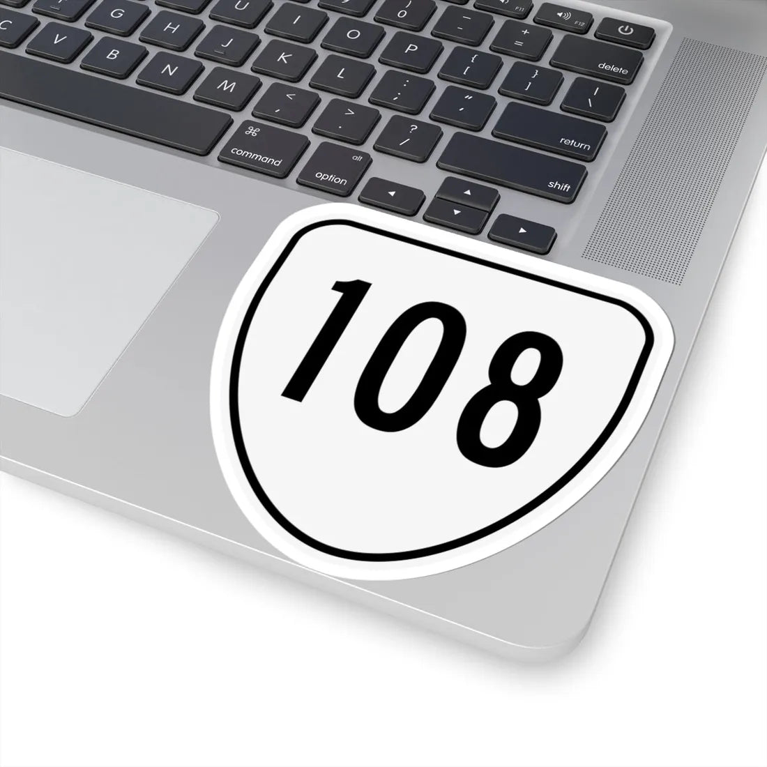 Virginia 108 1956 (Virginia) (Road Sign) STICKER Vinyl Kiss-Cut Decal - The Sticker Space