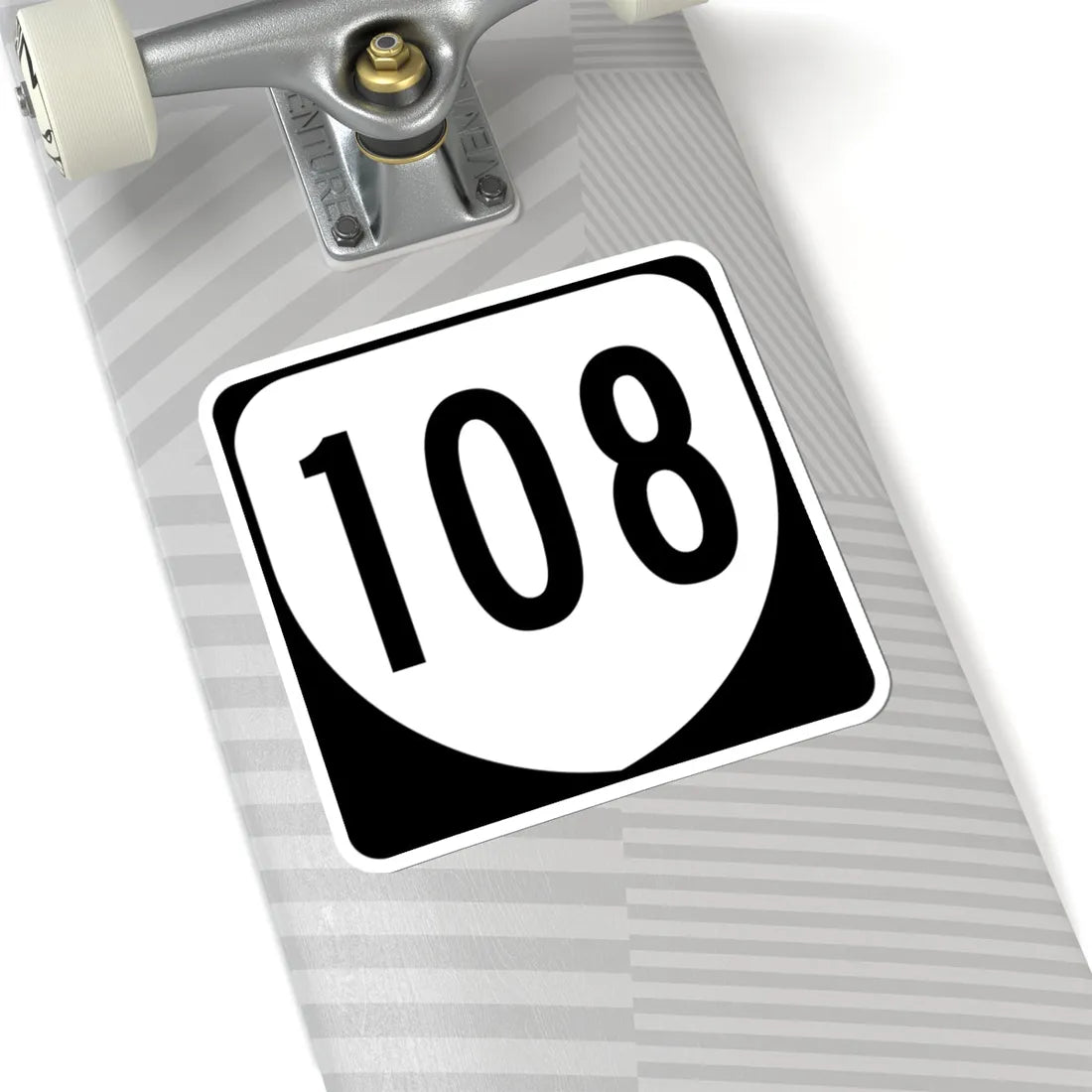 Virginia 108 1980 (Virginia) (Road Sign) STICKER Vinyl Kiss-Cut Decal - The Sticker Space