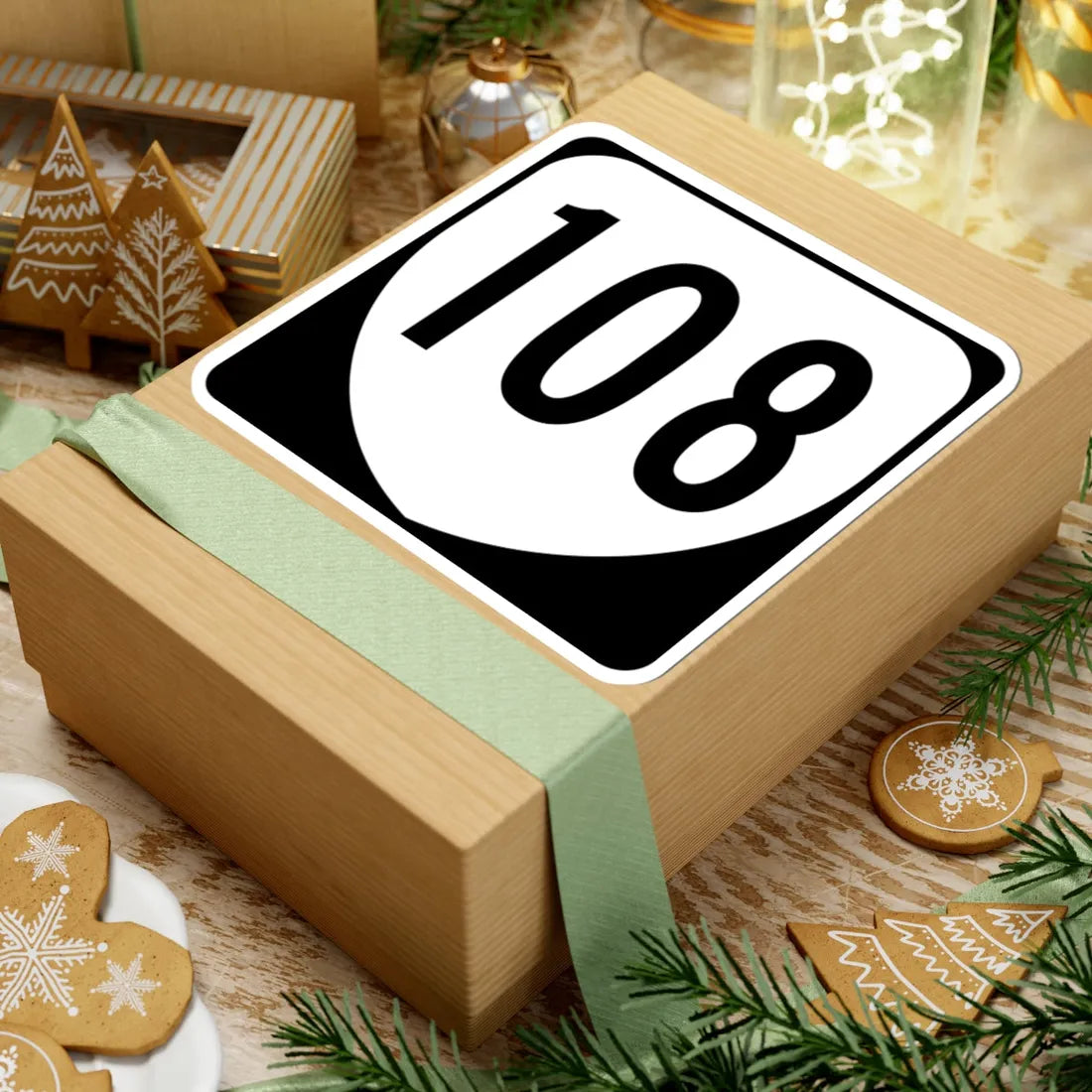 Virginia 108 1980 (Virginia) (Road Sign) STICKER Vinyl Kiss-Cut Decal - The Sticker Space