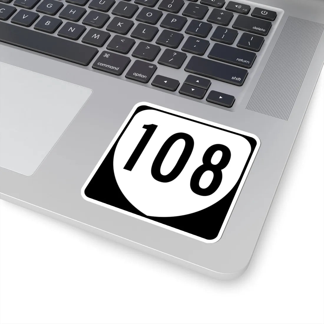 Virginia 108 1980 (Virginia) (Road Sign) STICKER Vinyl Kiss-Cut Decal - The Sticker Space