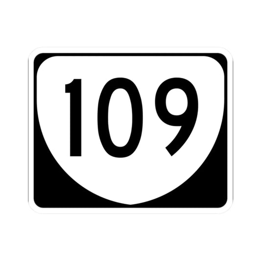 Virginia 109 (Virginia) (Road Sign) STICKER Vinyl Kiss-Cut Decal 2 Inch White - The Sticker Space