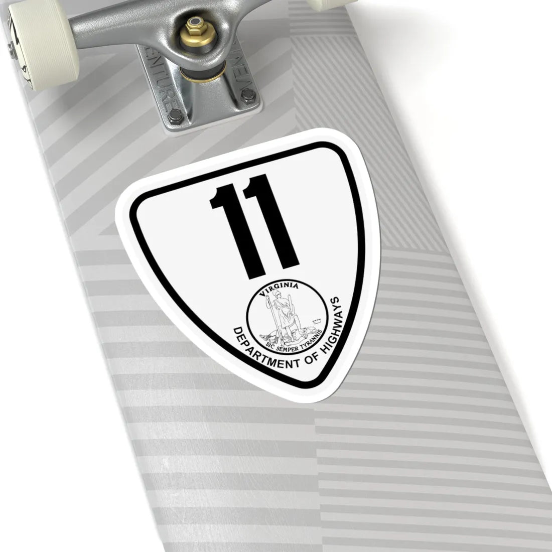 Virginia 11 1924 (Virginia) (Road Sign) STICKER Vinyl Kiss-Cut Decal - The Sticker Space