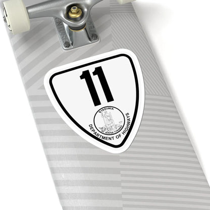 Virginia 11 1924 (Virginia) (Road Sign) STICKER Vinyl Kiss-Cut Decal - The Sticker Space