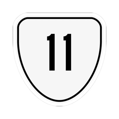 Virginia 11 1956 (Virginia) (Road Sign) STICKER Vinyl Kiss-Cut Decal 3 Inch White - The Sticker Space