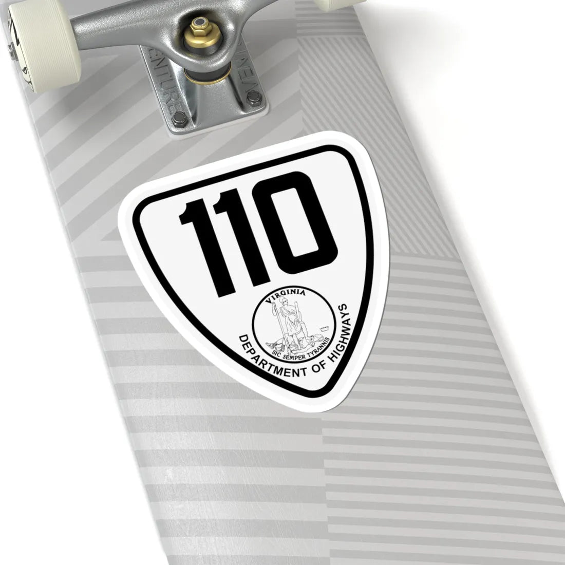 Virginia 110 1924 (Virginia) (Road Sign) STICKER Vinyl Kiss-Cut Decal - The Sticker Space