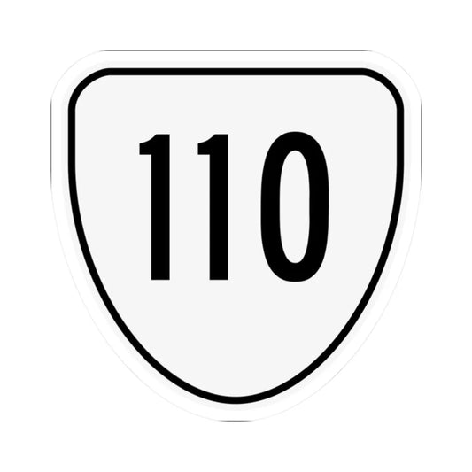 Virginia 110 1956 (Virginia) (Road Sign) STICKER Vinyl Kiss-Cut Decal 2 Inch White - The Sticker Space