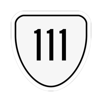 Virginia 111 1956 (Virginia) (Road Sign) STICKER Vinyl Kiss-Cut Decal 4 Inch White - The Sticker Space