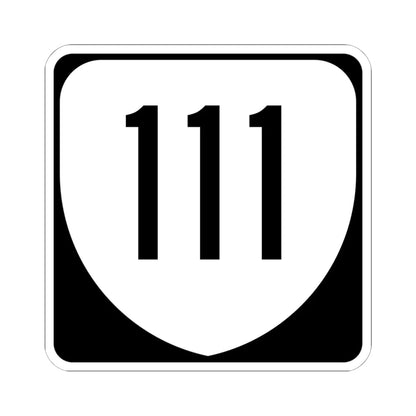 Virginia 111 1980 (Virginia) (Road Sign) STICKER Vinyl Kiss-Cut Decal 6 Inch White - The Sticker Space