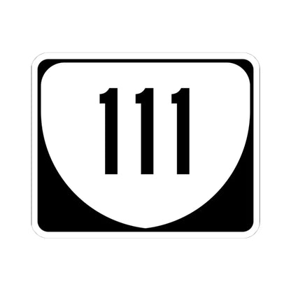 Virginia 111 (Virginia) (Road Sign) STICKER Vinyl Kiss-Cut Decal 4 Inch White - The Sticker Space