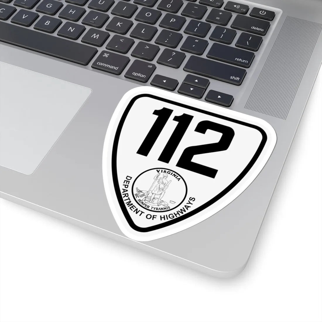 Virginia 112 1924 (Virginia) (Road Sign) STICKER Vinyl Kiss-Cut Decal - The Sticker Space