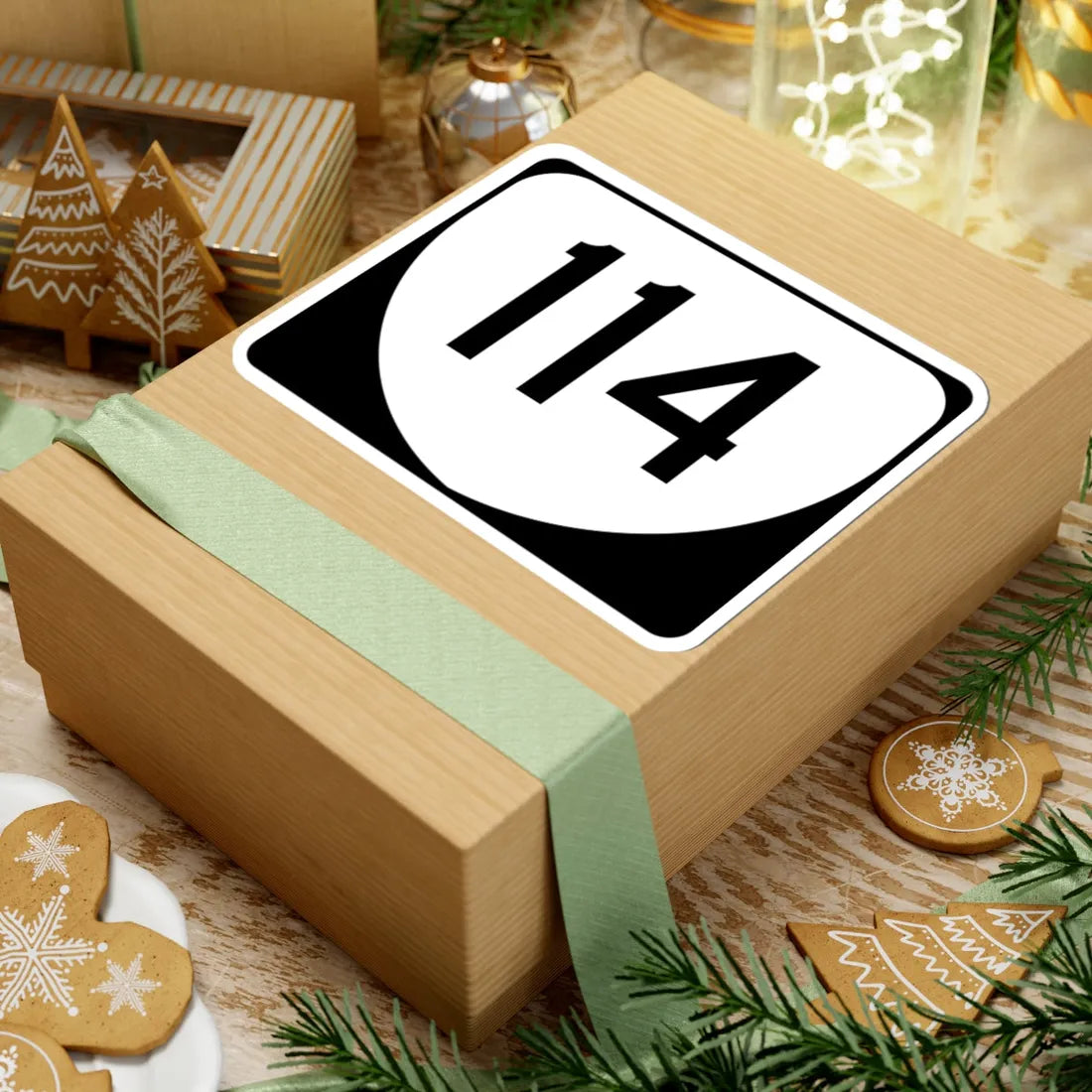 Virginia 114 (Virginia) (Road Sign) STICKER Vinyl Kiss-Cut Decal - The Sticker Space