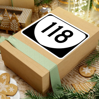 Virginia 118 (Virginia) (Road Sign) STICKER Vinyl Kiss-Cut Decal - The Sticker Space