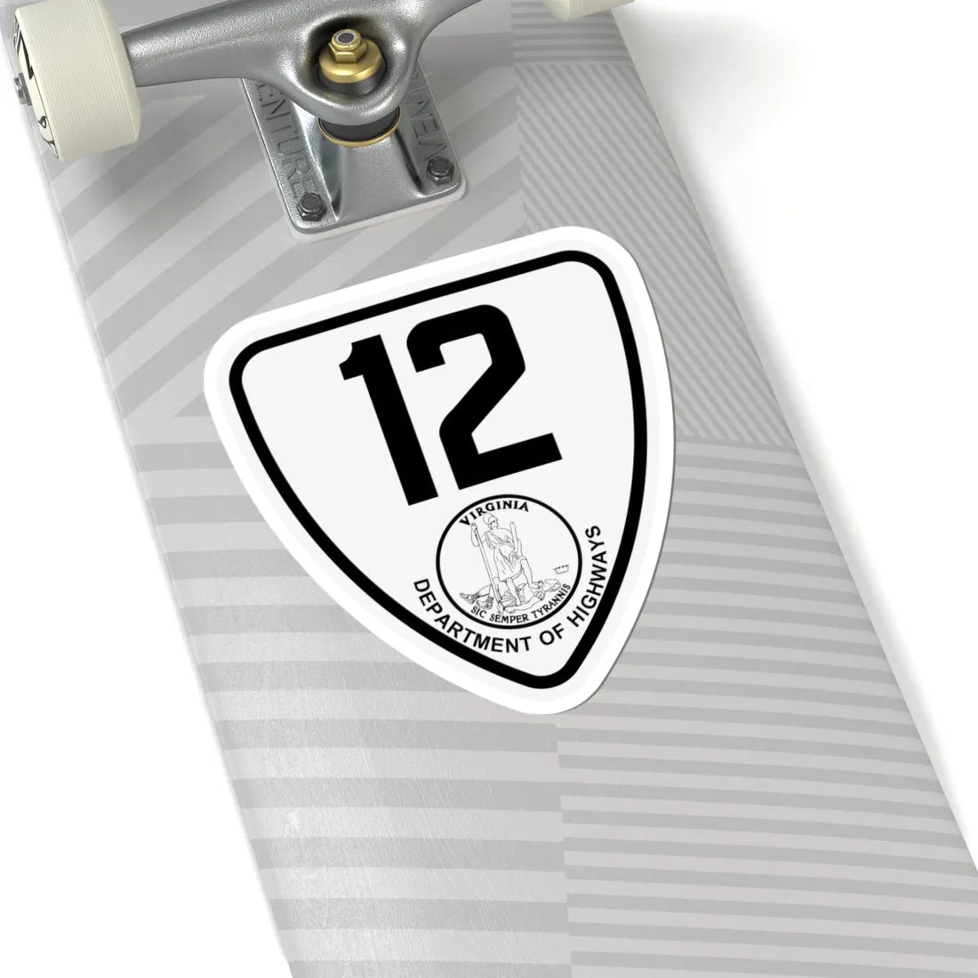 Virginia 12 1924 (Virginia) (Road Sign) STICKER Vinyl Kiss-Cut Decal - The Sticker Space