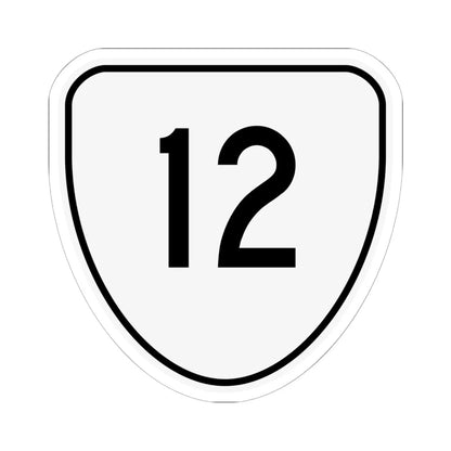 Virginia 12 1956 (Virginia) (Road Sign) STICKER Vinyl Kiss-Cut Decal 6 Inch White - The Sticker Space