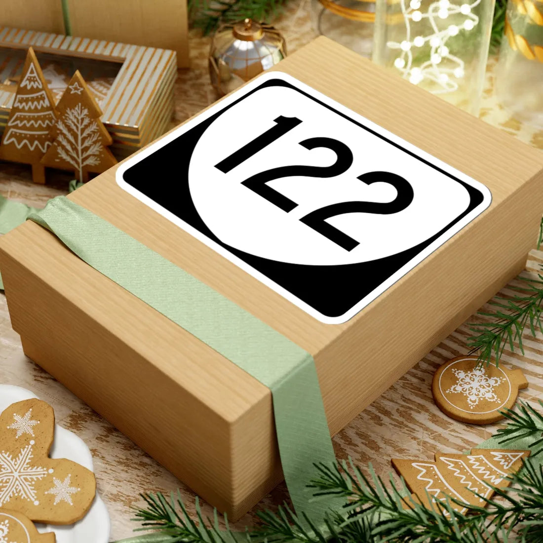 Virginia 122 (Virginia) (Road Sign) STICKER Vinyl Kiss-Cut Decal - The Sticker Space