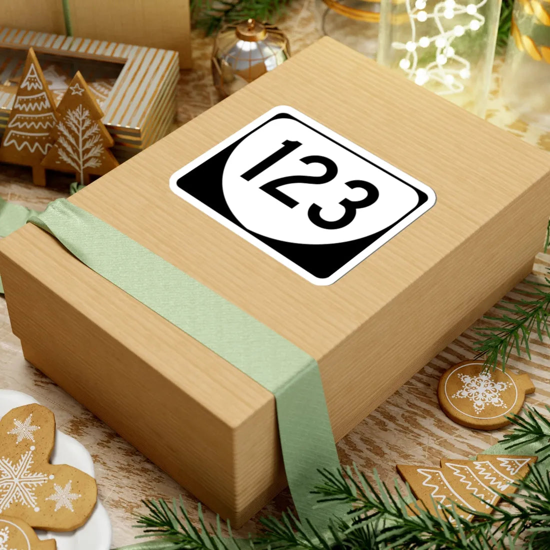 Virginia 123 (Virginia) (Road Sign) STICKER Vinyl Kiss-Cut Decal - The Sticker Space