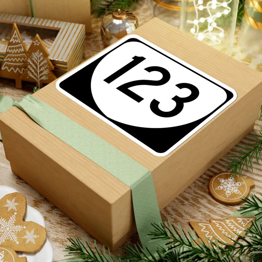 Virginia 123 (Virginia) (Road Sign) STICKER Vinyl Kiss-Cut Decal - The Sticker Space