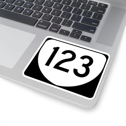 Virginia 123 (Virginia) (Road Sign) STICKER Vinyl Kiss-Cut Decal - The Sticker Space