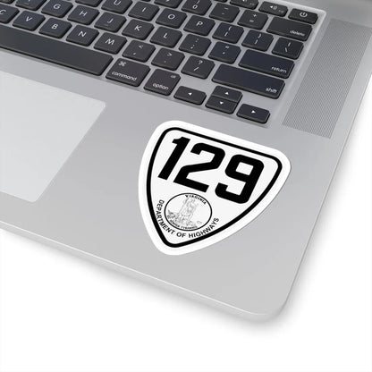 Virginia 129 1924 (Virginia) (Road Sign) STICKER Vinyl Kiss-Cut Decal - The Sticker Space