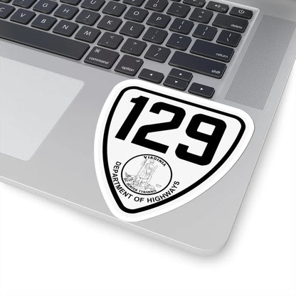 Virginia 129 1924 (Virginia) (Road Sign) STICKER Vinyl Kiss-Cut Decal - The Sticker Space