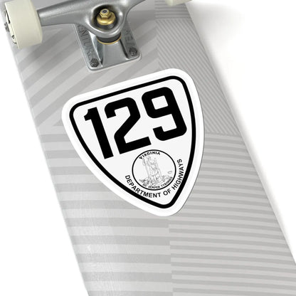 Virginia 129 1924 (Virginia) (Road Sign) STICKER Vinyl Kiss-Cut Decal - The Sticker Space