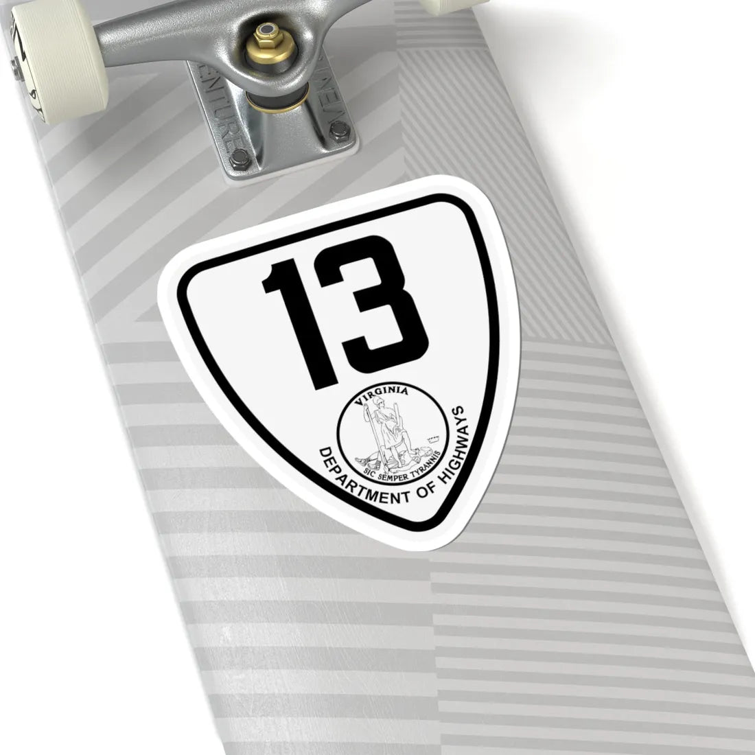 Virginia 13 1924 (Virginia) (Road Sign) STICKER Vinyl Kiss-Cut Decal - The Sticker Space