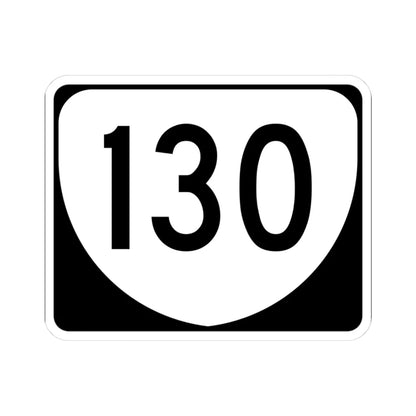 Virginia 130 (Virginia) (Road Sign) STICKER Vinyl Kiss-Cut Decal 3 Inch White - The Sticker Space