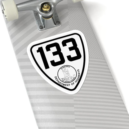 Virginia 133 1924 (Virginia) (Road Sign) STICKER Vinyl Kiss-Cut Decal - The Sticker Space