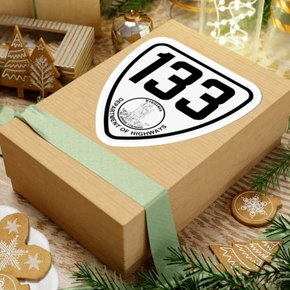 Virginia 133 1924 (Virginia) (Road Sign) STICKER Vinyl Kiss-Cut Decal - The Sticker Space