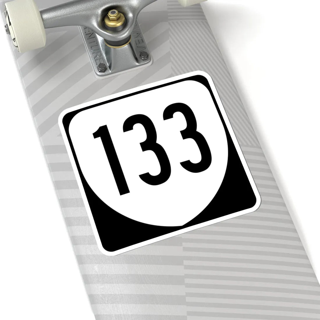 Virginia 133 1980 (Virginia) (Road Sign) STICKER Vinyl Kiss-Cut Decal - The Sticker Space