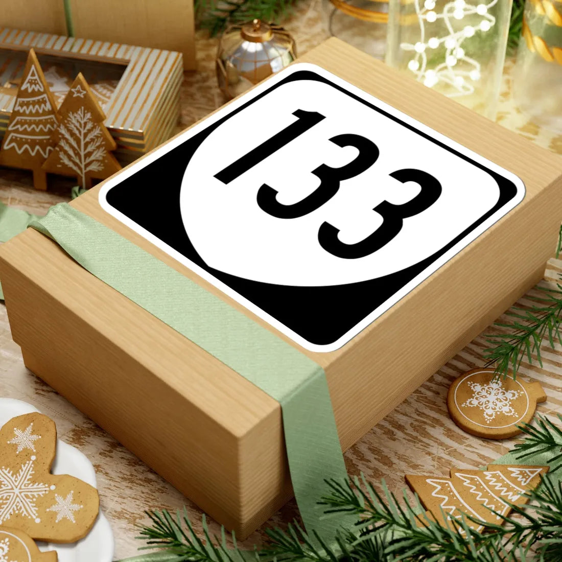 Virginia 133 1980 (Virginia) (Road Sign) STICKER Vinyl Kiss-Cut Decal - The Sticker Space