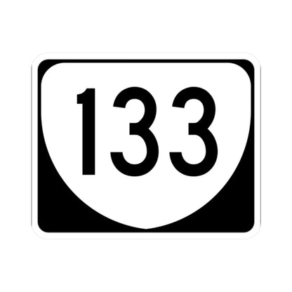 Virginia 133 (Virginia) (Road Sign) STICKER Vinyl Kiss-Cut Decal 2 Inch White - The Sticker Space