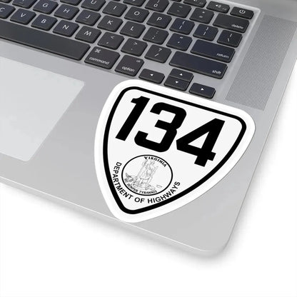 Virginia 134 1924 (Virginia) (Road Sign) STICKER Vinyl Kiss-Cut Decal - The Sticker Space