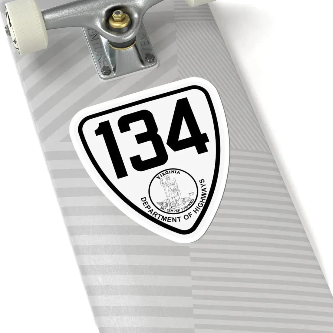 Virginia 134 1924 (Virginia) (Road Sign) STICKER Vinyl Kiss-Cut Decal - The Sticker Space