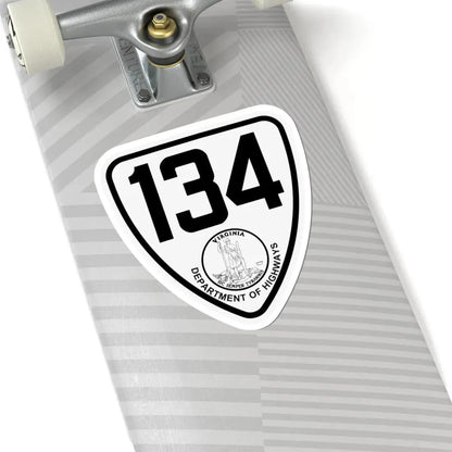 Virginia 134 1924 (Virginia) (Road Sign) STICKER Vinyl Kiss-Cut Decal - The Sticker Space