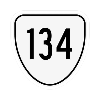 Virginia 134 1956 (Virginia) (Road Sign) STICKER Vinyl Kiss-Cut Decal 2 Inch White - The Sticker Space