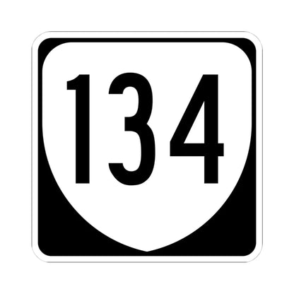 Virginia 134 1980 (Virginia) (Road Sign) STICKER Vinyl Kiss-Cut Decal 4 Inch White - The Sticker Space