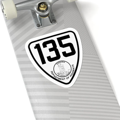 Virginia 135 1924 (Virginia) (Road Sign) STICKER Vinyl Kiss-Cut Decal - The Sticker Space