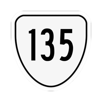 Virginia 135 1956 (Virginia) (Road Sign) STICKER Vinyl Kiss-Cut Decal 2 Inch White - The Sticker Space