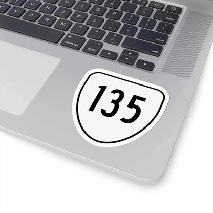 Virginia 135 1956 (Virginia) (Road Sign) STICKER Vinyl Kiss-Cut Decal - The Sticker Space
