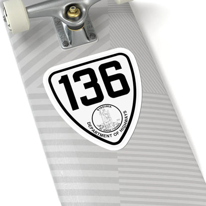 Virginia 136 1924 (Virginia) (Road Sign) STICKER Vinyl Kiss-Cut Decal - The Sticker Space